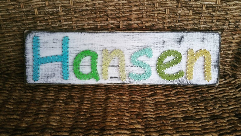 Personalized Name String Art Sign Nursery Decor Nail and | Etsy