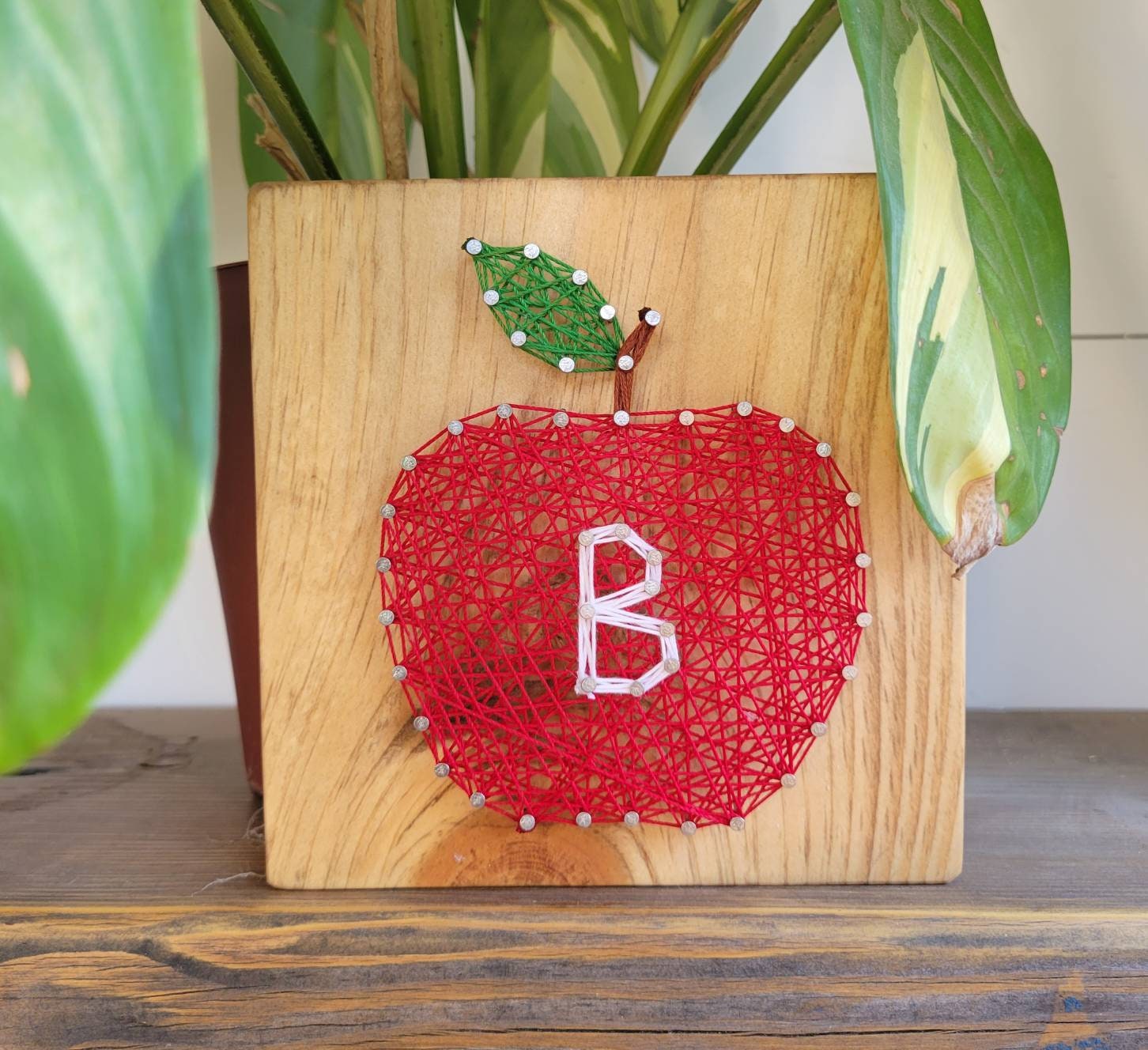 Apple Stringtemplate Teacher Appreciation Apple String Art - Etsy