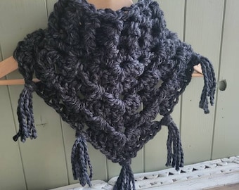 Knit Bandana Triangle Scarf