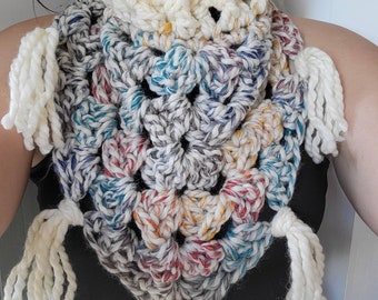 Knit Bandana Triangle Scarf