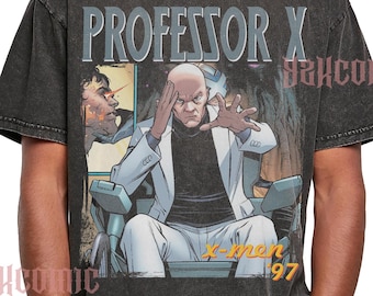 Koszulka PROFESOR X X-MEN, koszulka z cosplayem profesora Charlesa Xaviera, komiks Bald Phoenix Y2K