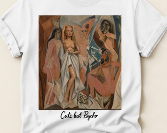 Cute but psycho tshirt | CUBIST NUDE DOLL | American girl doll | Protect the dolls | bachelorette shirts | Unhimged shirts