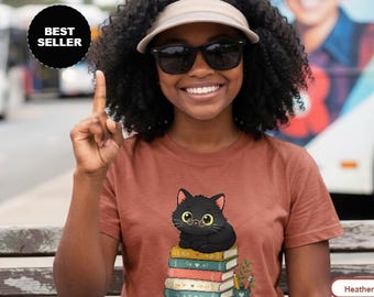 Back to school, Cute cat, book lover gift, cat shirt, banned books shirt, bookish, custom cat shirt, librarian shirt, tortie cat shirt, cat