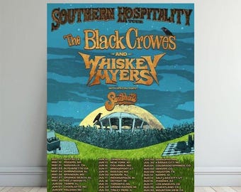 The Black Crowes And Whiskey Myers Southern Hospitality Tour 2026 Poster
