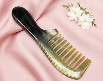 Peine de dientes anchos para cepillar el cabello, peine con mango, peine para el cabello, peine para el cabello suave, regalo