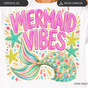Mermaid Vibes PNG, Mermaidcore PNG, Beach Girl Summer Sublimation, Coastal Vacation, Girls Trip, Bachelorette PNG, Cousin Cruise Clipart