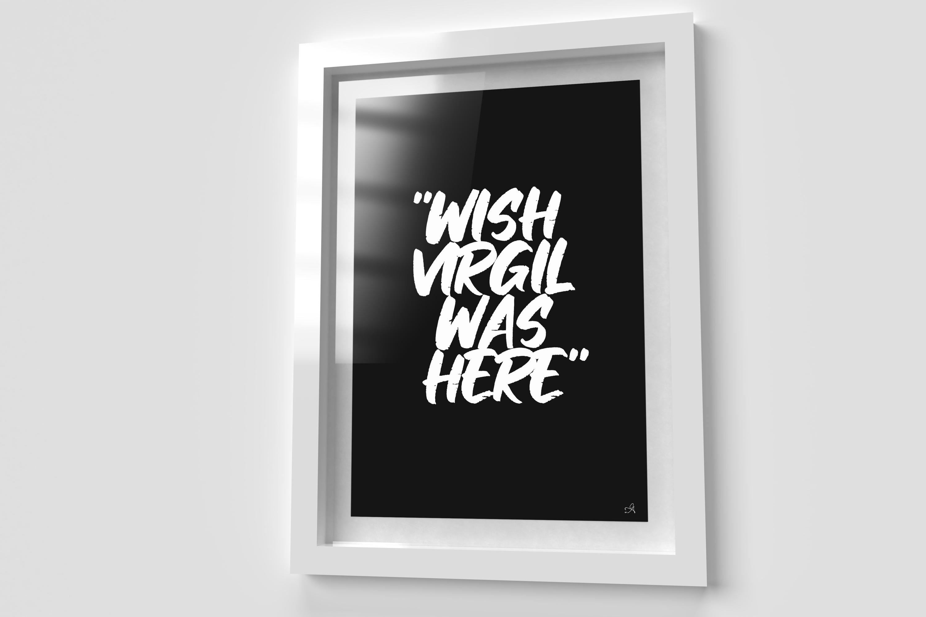 Virgil Abloh Tribute Art | Wish Virgil Was Here Print (digital