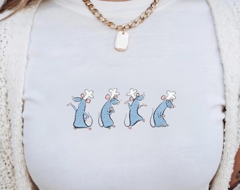 Disney Ratatouille Remy Embroidered Tank Top, Little Chef Mouse Baby Tee, Pixar Foodie Crop Top, Disneyland Disney World Shirt