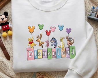 Embroidered Personalized Pooh Bear Friends Shirt, Custom Name Trip Sweatshirt, Cute Hundred Acre Inspired Hoodie, Family Vacation Gift