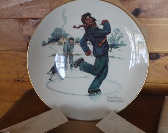 Gorham Plates - Grandpa and Me Four Seasons - Full Set with original boxes - 1974 - Limited Edition