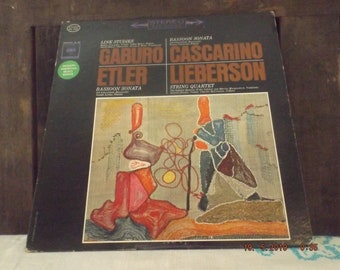 Works by Cascarino, Etler, Gaburo, Lieberson LP Vinyl -  signed by Composer to the Maestro