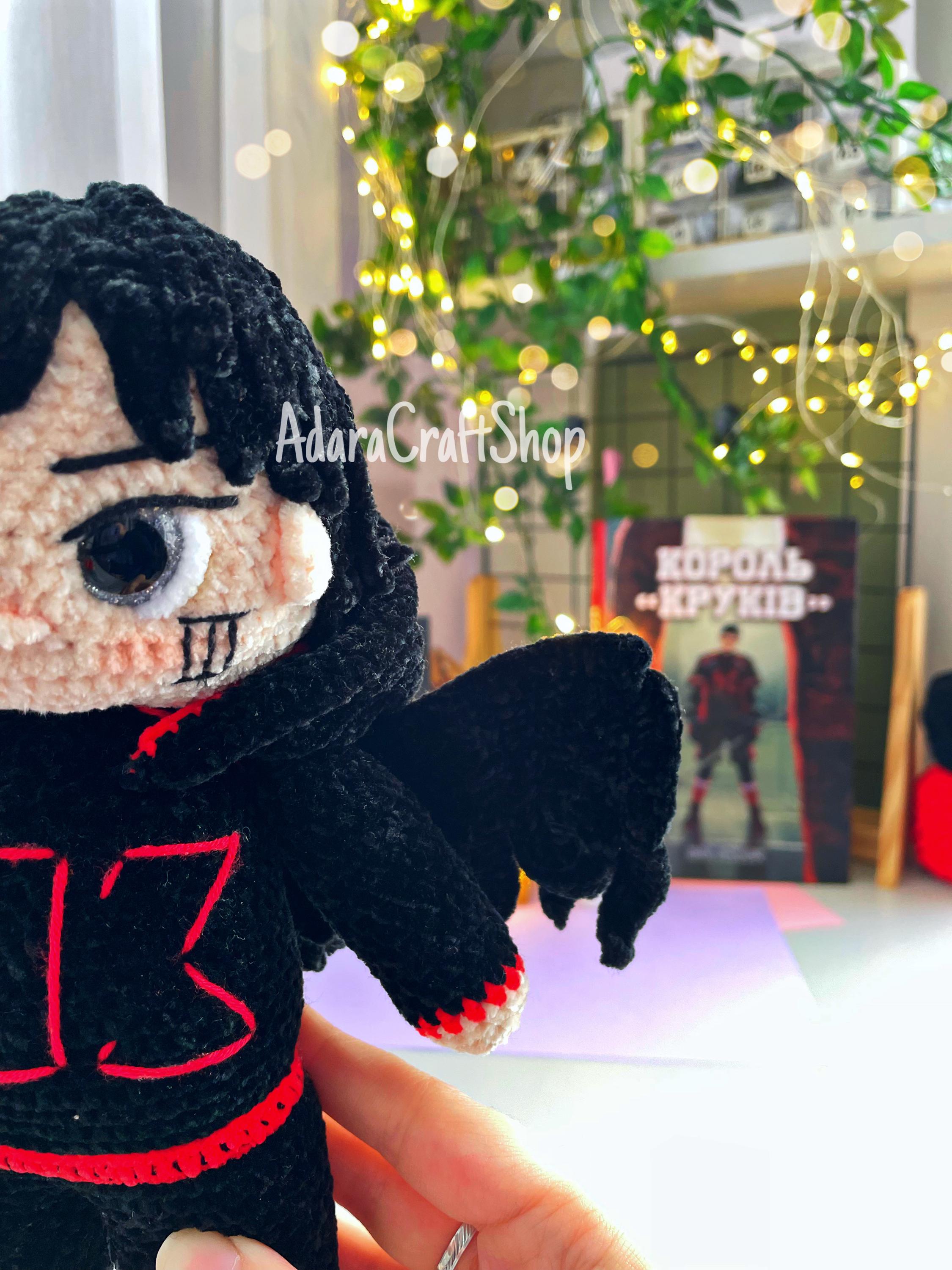Crochet All for the Game Mini Jean Moreau Plush in Raven Kigurumi