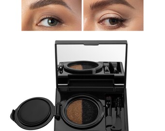 Two-Color Brow Mascara with Mirror – Dual-Shade Brow Gel for Natural Definition & Volume
