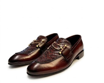 Mocassins en cuir tissés à la main ASF