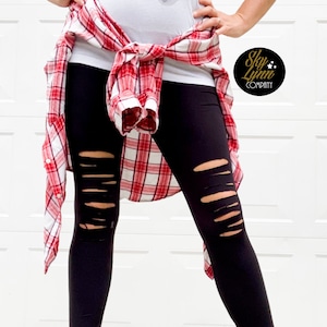 Champion distressed leggings best sale
