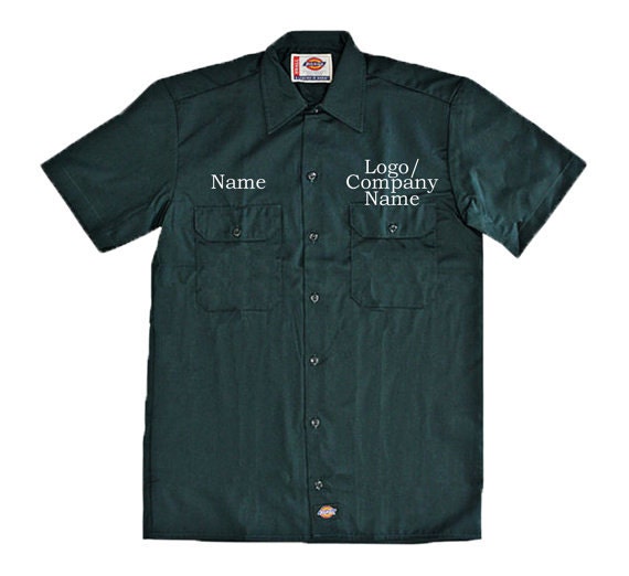 Work Shirt Craft Beer Mechanic Personalized Custom Embroidered Etsy