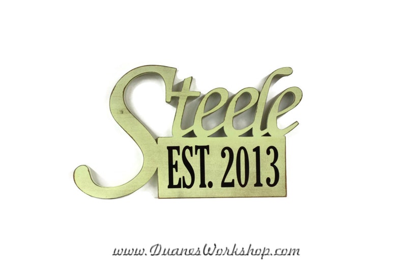 Decor Family Name sign Wedding Wedding Decor Engagement Mr /& Mrs Christmas Gift Personalized ON SALE 10 Established Sign