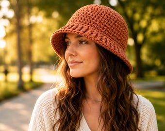 Caribbean Sand Sunhat Crochet Pattern + Video | Easy Bucket Hat, Baby to Adult Sizes, Instant PDF Download