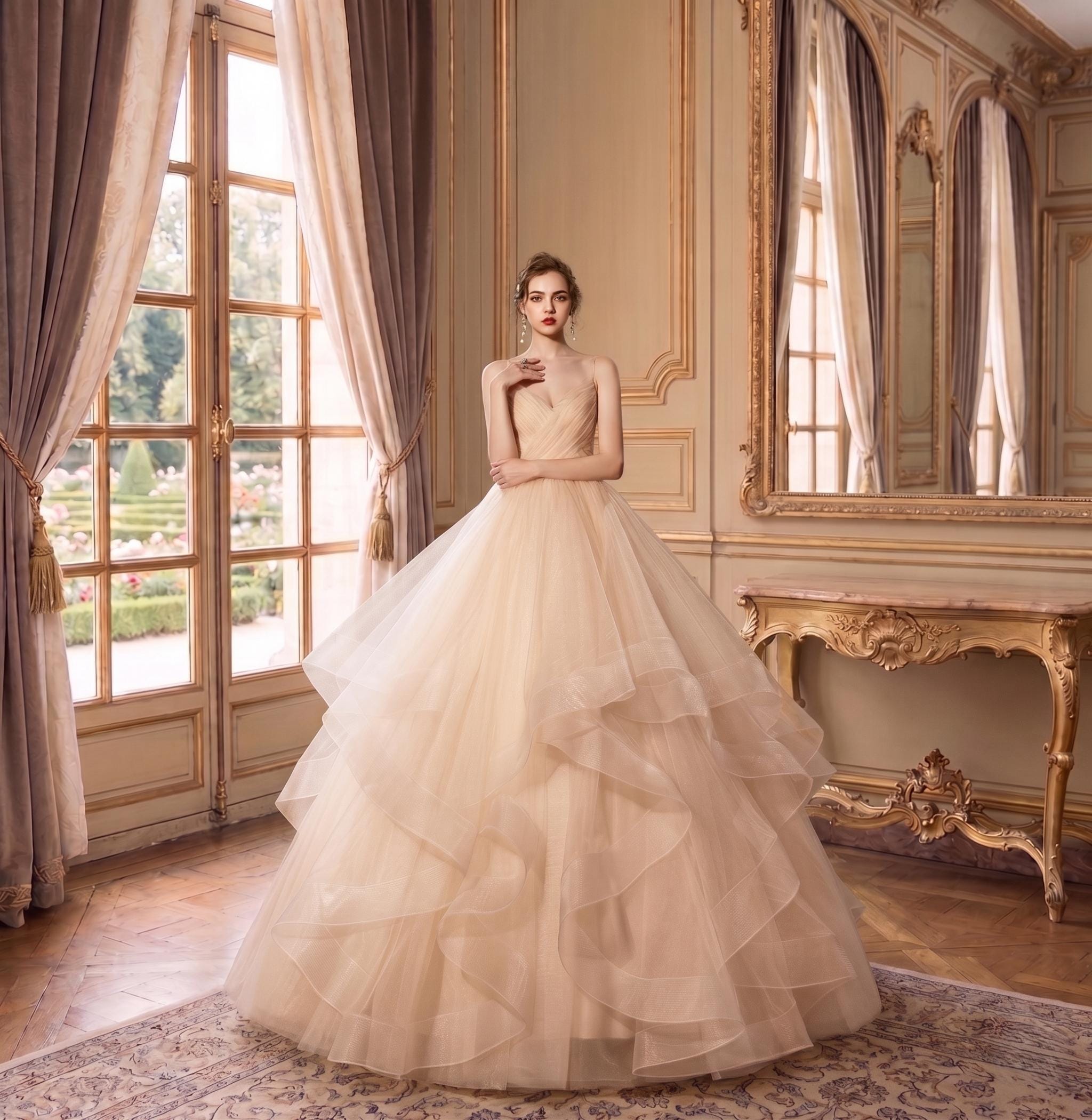 formal / gown quinceanera dresses Light Sky Blue Ball Gown Long Formal Dress Pink 3D Floral Quinceanera –  SELINADRESS main image 0