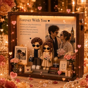 Custom Couple Brick Figures, Personalized Anniversary Gift for Him or Her, Romantic Wedding Keepsake, Unique Couple Gift