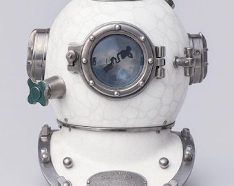 Replica van een vintage Mark V duikhelm (45,7 cm) | Nautische decoratie en verzamelobject voor diepzeeduikers