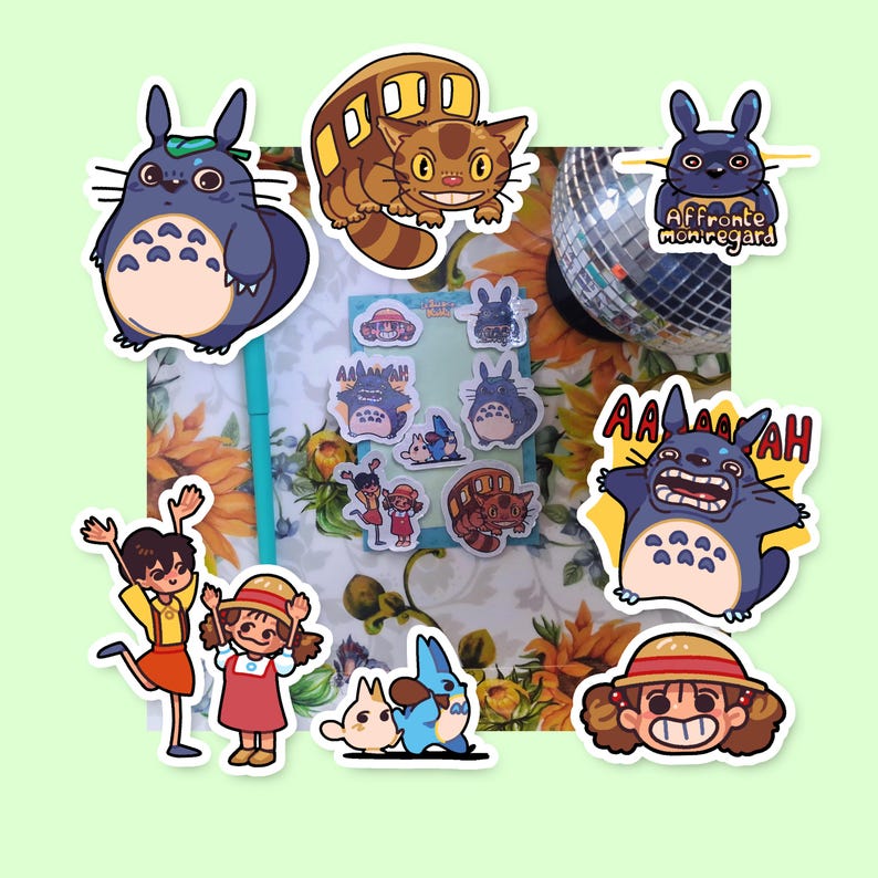 Totoro Sticker Sheet - Etsy