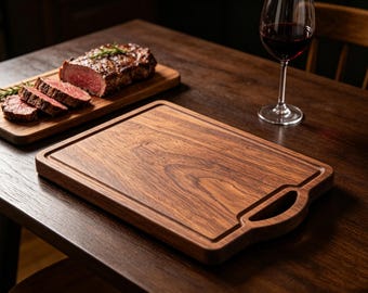 Walnut Wood Cutting Board with Juice Groove
