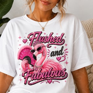 Imágenes prediseñadas de flamencos, diseño divertido de camiseta sobre la menopausia, imagen PNG de sofocos (descarga digital)