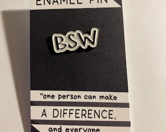 BSW Enamel pin