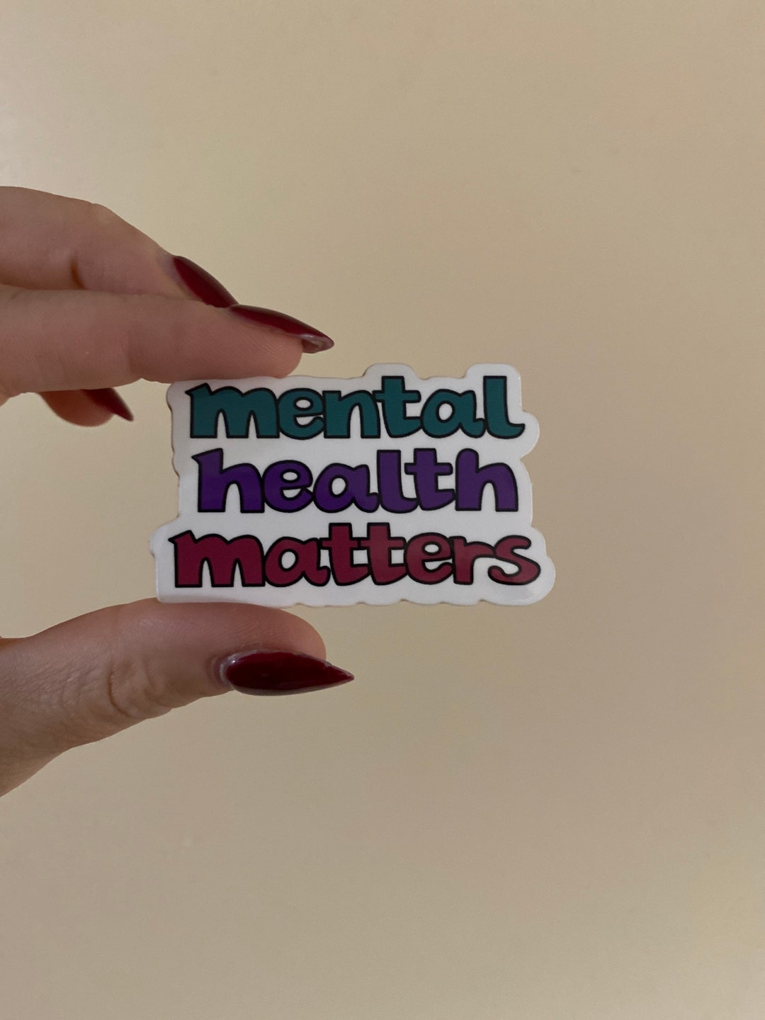 Mental Health Matters Vinyl Sticker - Etsy