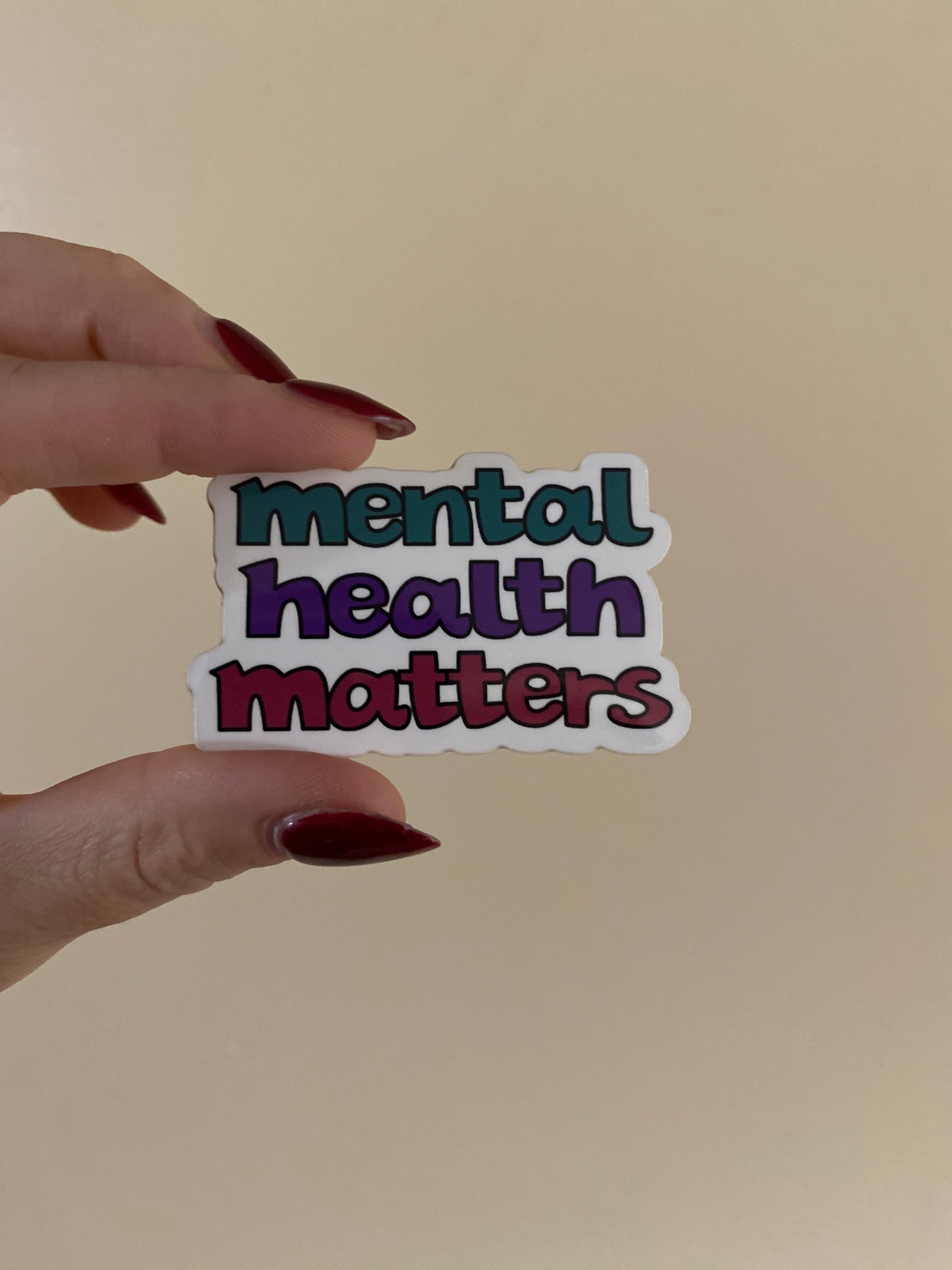 Mental Health Matters Vinyl Sticker - Etsy