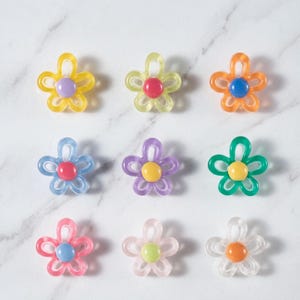 Colorful Daisy Shoe Charms Set, 9 PCS Flower Clog Accessories Gift