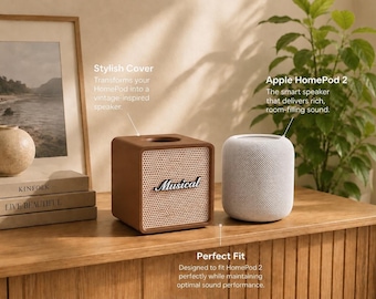 Soporte musical retro para HomePod 2 / Impreso en 3D