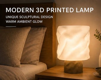 Lámpara de mesa moderna impresa en 3D