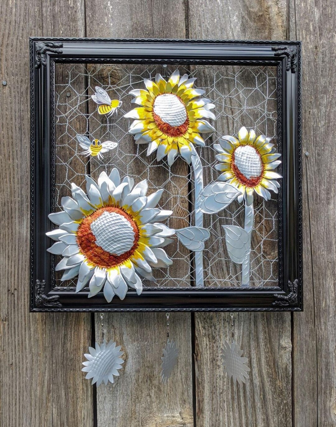 Sunflowers Aluminum Soda Can Wall Art Etsy