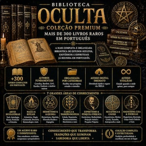 Biblioteca Oculta – 300+ Rare Books in Português | Grimórios, Cabala, Alquimia, Esoterismo | Download Digital