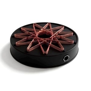 PEMF Rodin Starship Coil (3") | Scalar Wave Vortex Generator with Aux Port