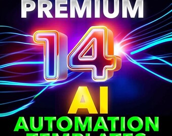 14 KI-Automatisierungsvorlagen für n8n-Arbeitsprozesse (Digitaler Download)