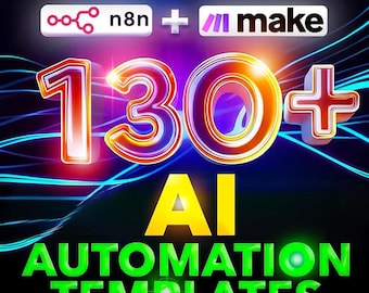 130+ n8n & make.com AI-Automation-Vorlagen-Bundle | Arbeitsablauf-Automatisierung | AI-Vorlagen | AI-Arbeitsablauf-Bundle | Daniel Walsh Ai Automator