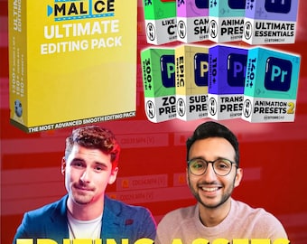 Videobearbeitungs-Asset-Bundle | Premiere Pro, After Effects, Final Cut Pro, CapCut (Digital Download)