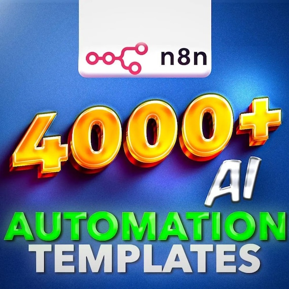 N8N Workflow Templates | 4000+ AI Automation Workflows for Content, Marketing, Sales & Productivity | Digital Download
