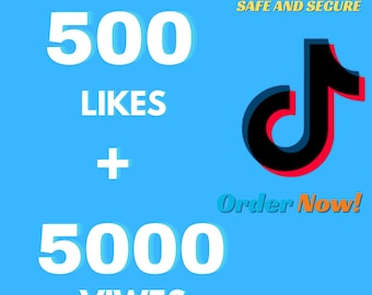 TikTok Growth Support Service | 500 Like + 5000VIEWS Organic Visibility & Engagement Optimization