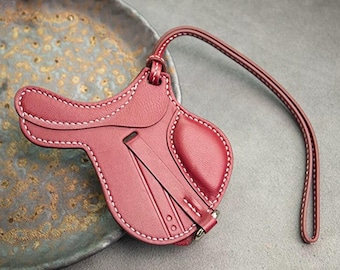 Miniature Saddle Charm Cutting Die, DIY Leather Craft, Equestrian Bag Accessory, Horse Lover Keychain, Western Style Decor, Handmade Gift