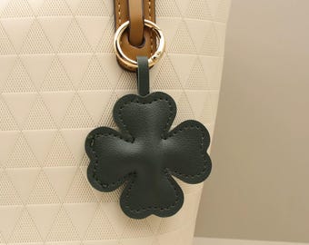 Puffy Four-Leaf Clover Bag Charm Cutting Die, DIY Leather Lucky Keychain, Stuffed Clover Pendant, Good Luck Bag Ornament, Craft Tool
