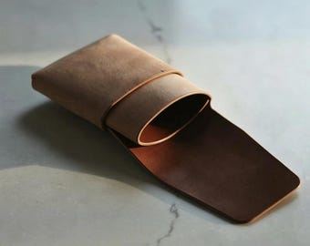 No-Sew Roll-Top Leder Kartenhalter Stanzform, Minimalistische Rollrand Karte Brieftasche Form, No-Glue Slip Kartenetui, Leder Handwerk Werkzeug