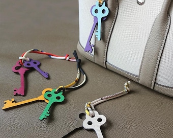 Troquel de corte para dije de bolso de cuero con llave vintage, herramienta para manualidades de colgantes DIY