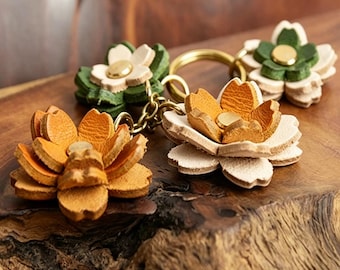 Sakura Flower Leather Keychain Knife Mold, Cherry Blossom Charm Die Cutter, Leathercraft Tool