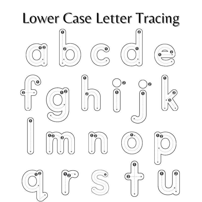 Traceable Bubble Letter Etsy