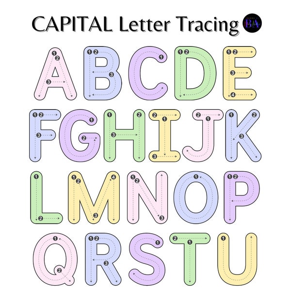 Capital Letter Tracing - Bunt