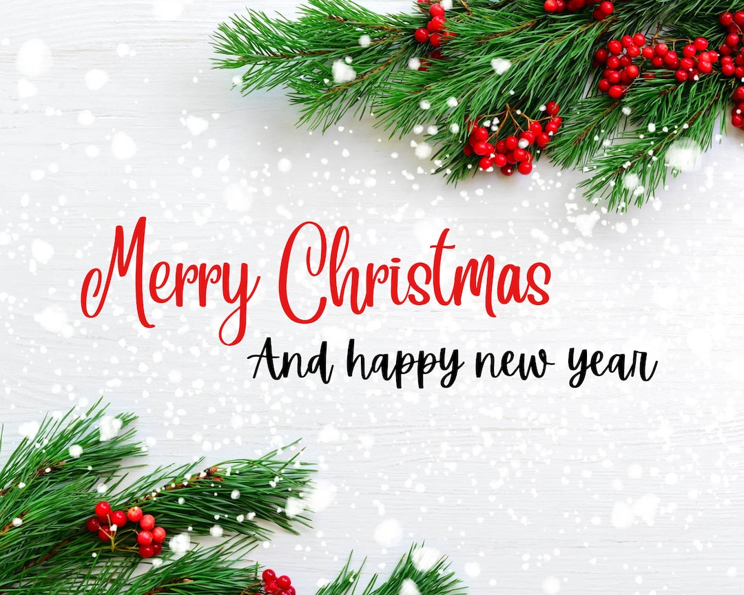 Merry Xmas & Happy New Year - Etsy